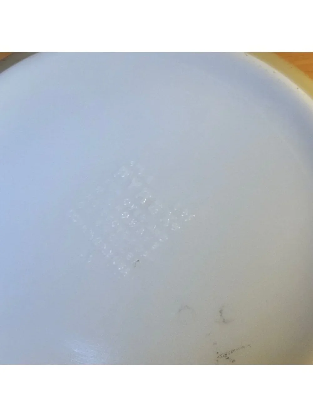 Vintage 1976 Pyrex Homestead 2.5 Qt Casserole Bowl 475-B Tan & Blue – Made in US